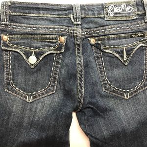 Miss Me Boot Cut Flap Jeans Size 30
